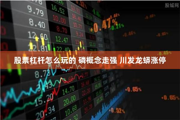 股票杠杆怎么玩的 磷概念走强 川发龙蟒涨停