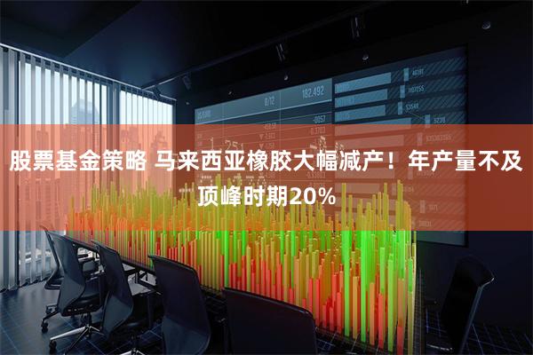 股票基金策略 马来西亚橡胶大幅减产！年产量不及顶峰时期20%
